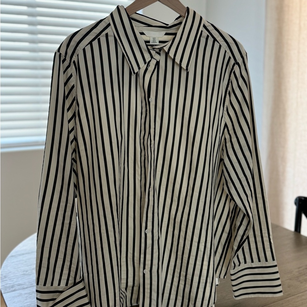 H&M Pointed-collar Shirt